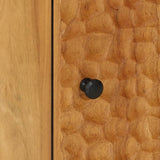vidaXL Side Cabinet 40x33x75 cm Solid Mango Wood Black