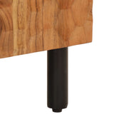 vidaXL Side Cabinet 40x33x75 cm Solid Mango Wood Black