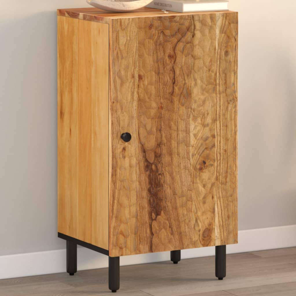 vidaXL Side Cabinet 40x33x75 cm Solid Mango Wood Black