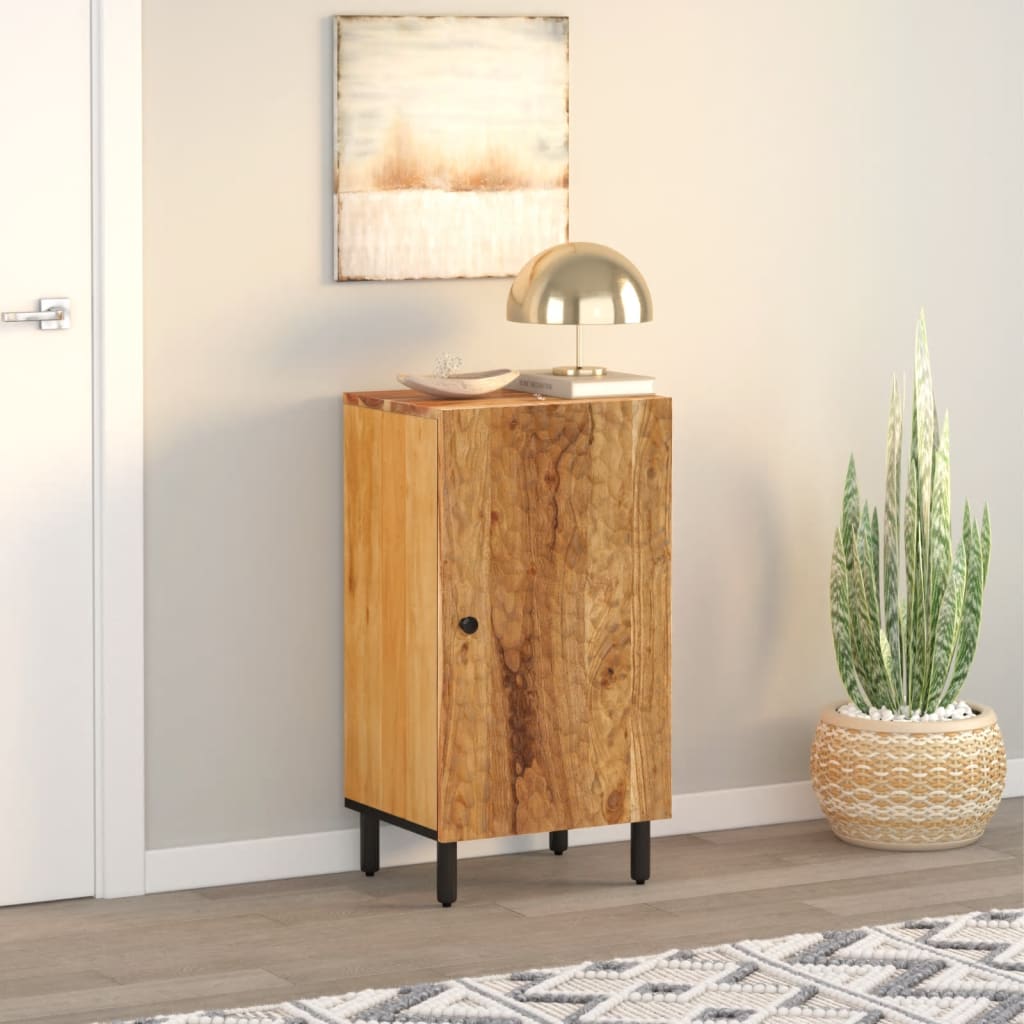 vidaXL Side Cabinet 40x33x75 cm Solid Mango Wood Black