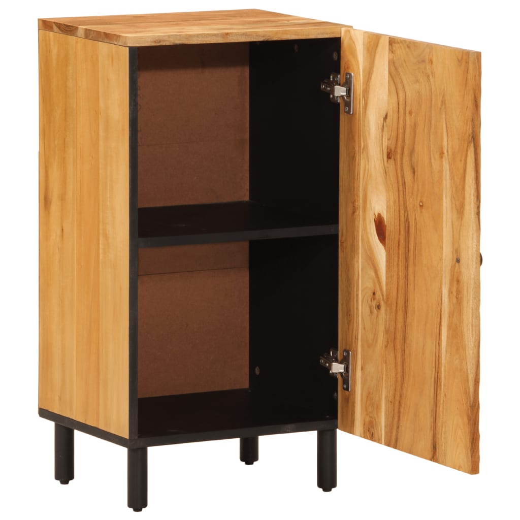 vidaXL Side Cabinet 40x33x75 cm Solid Mango Wood Black