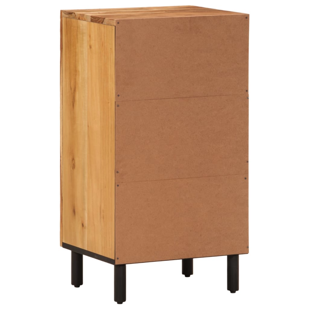 vidaXL Side Cabinet 40x33x75 cm Solid Mango Wood Black