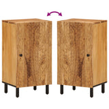 vidaXL Side Cabinet 40x33x75 cm Solid Mango Wood Black