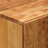 vidaXL Side Cabinet 40x33x75 cm Solid Mango Wood Black