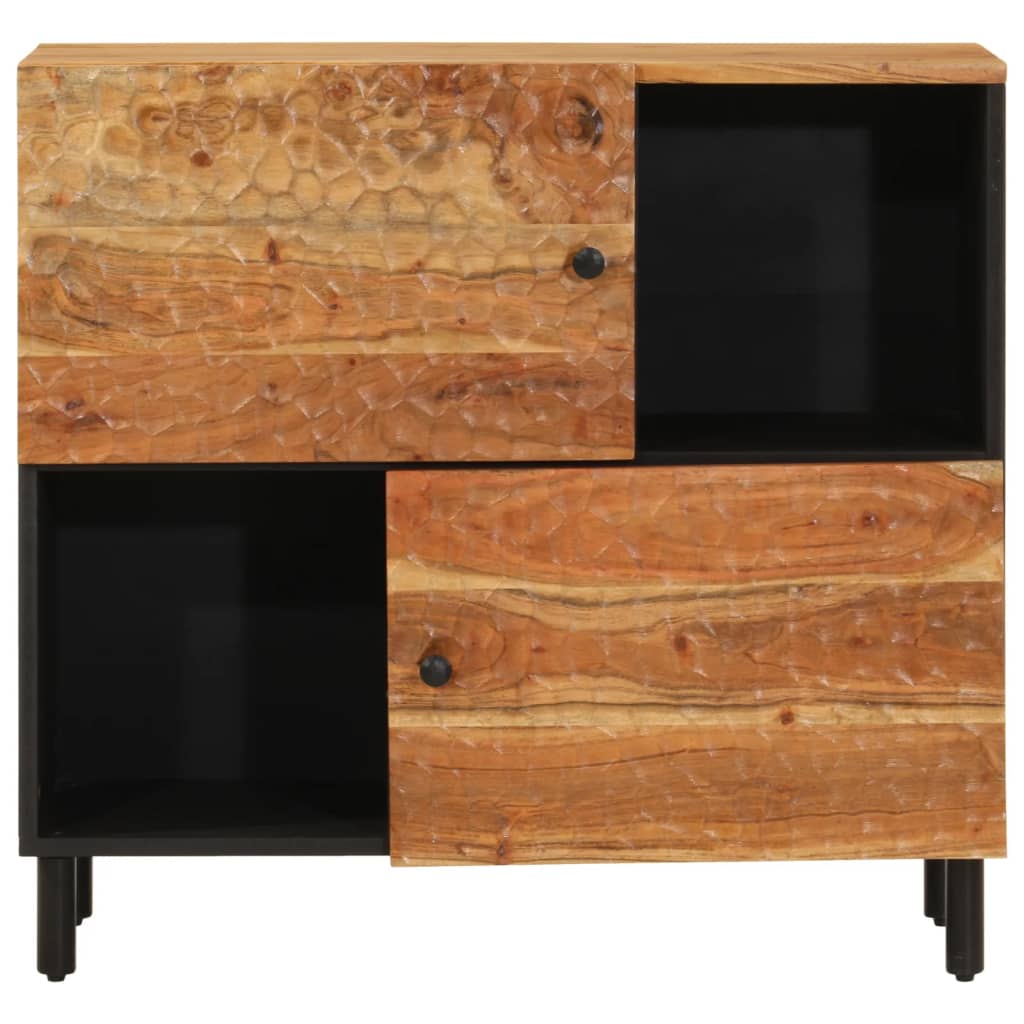 vidaXL Bijzetkast 80x33x75 cm massief acaciahout