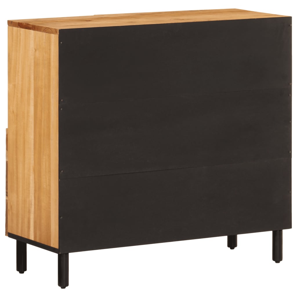 vidaXL Bijzetkast 80x33x75 cm massief acaciahout