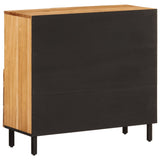 vidaXL Bijzetkast 80x33x75 cm massief acaciahout