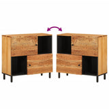 vidaXL Bijzetkast 80x33x75 cm massief acaciahout