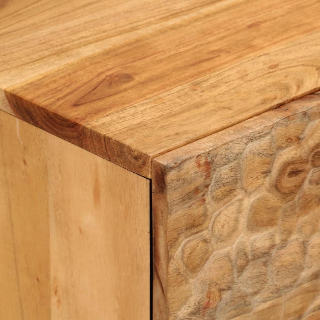 vidaXL Bijzetkast 80x33x75 cm massief acaciahout