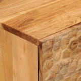 vidaXL Bijzetkast 80x33x75 cm massief acaciahout