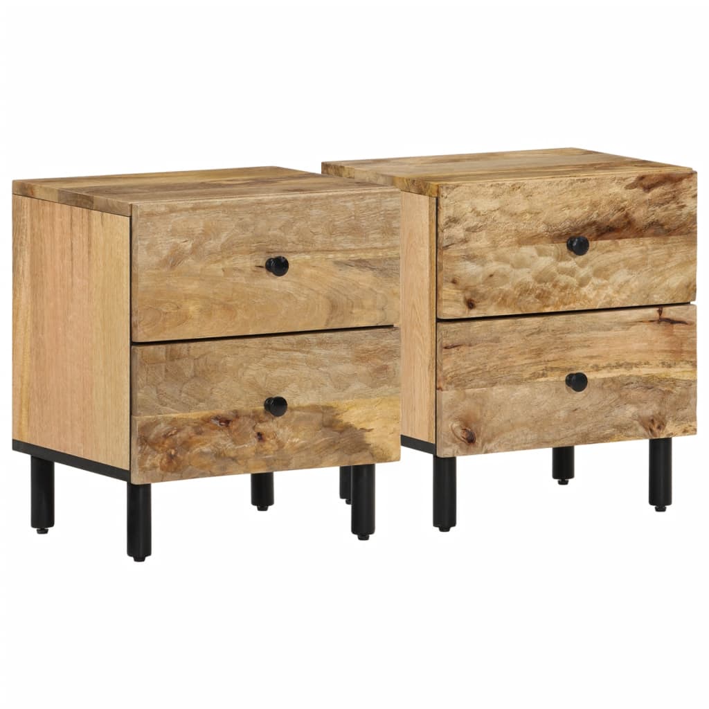 vidaXL Nachtkastje 40x33x46 cm massief acaciahout