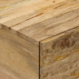 vidaXL Coffee Table 80x50x40 cm Solid Mango Wood Black