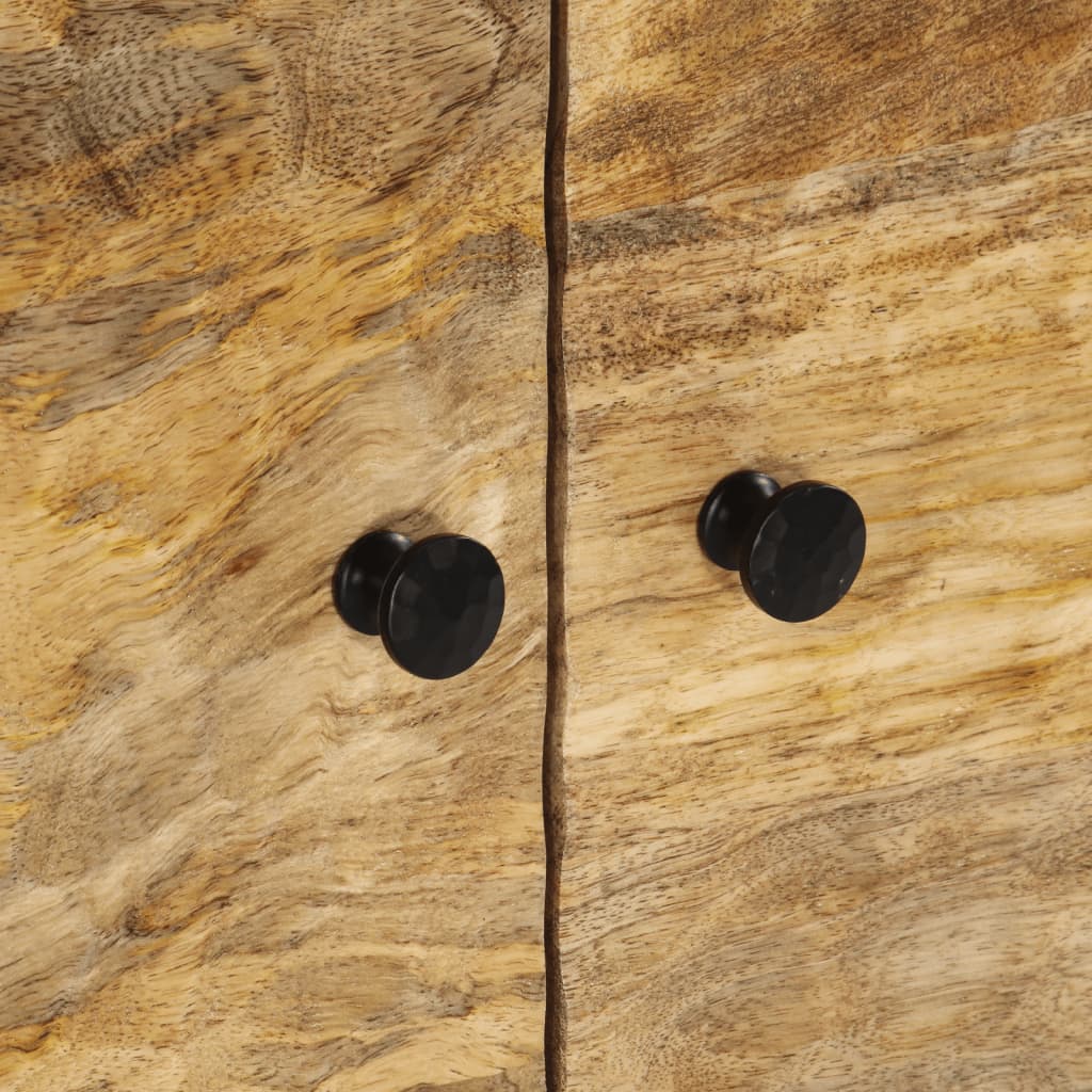 vidaXL Coffee Table 80x50x40 cm Solid Mango Wood Black