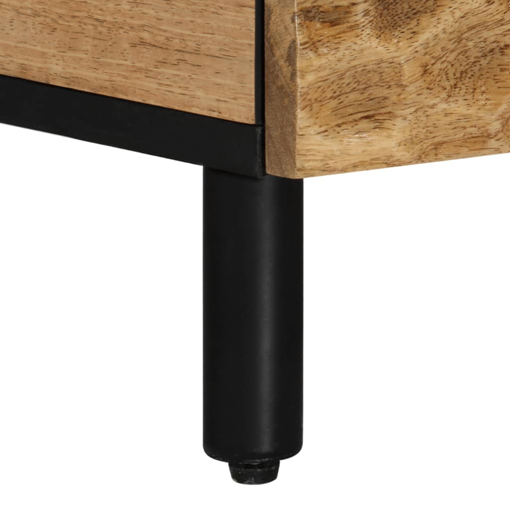 vidaXL Coffee Table 80x50x40 cm Solid Mango Wood Black