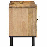 vidaXL TV Cabinet 80x31x46 cm Solid Mango Wood Black
