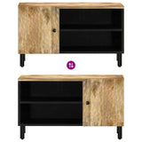 vidaXL TV Cabinet 80x31x46 cm Solid Mango Wood Black