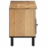 vidaXL Tv-meubel 100x33x46 cm massief mangohout zwart