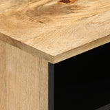 vidaXL Tv-meubel 100x33x46 cm massief mangohout zwart