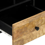 vidaXL Tv-meubel 100x33x46 cm massief mangohout zwart