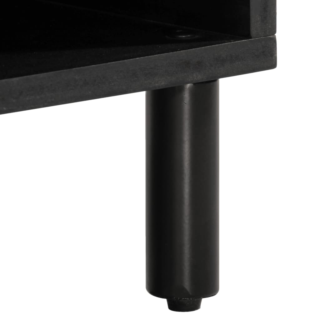 vidaXL Tv-meubel 100x33x46 cm massief mangohout zwart