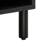 vidaXL Tv-meubel 100x33x46 cm massief mangohout zwart