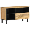 vidaXL Tv-meubel 80x33x46 cm massief mangohout zwart