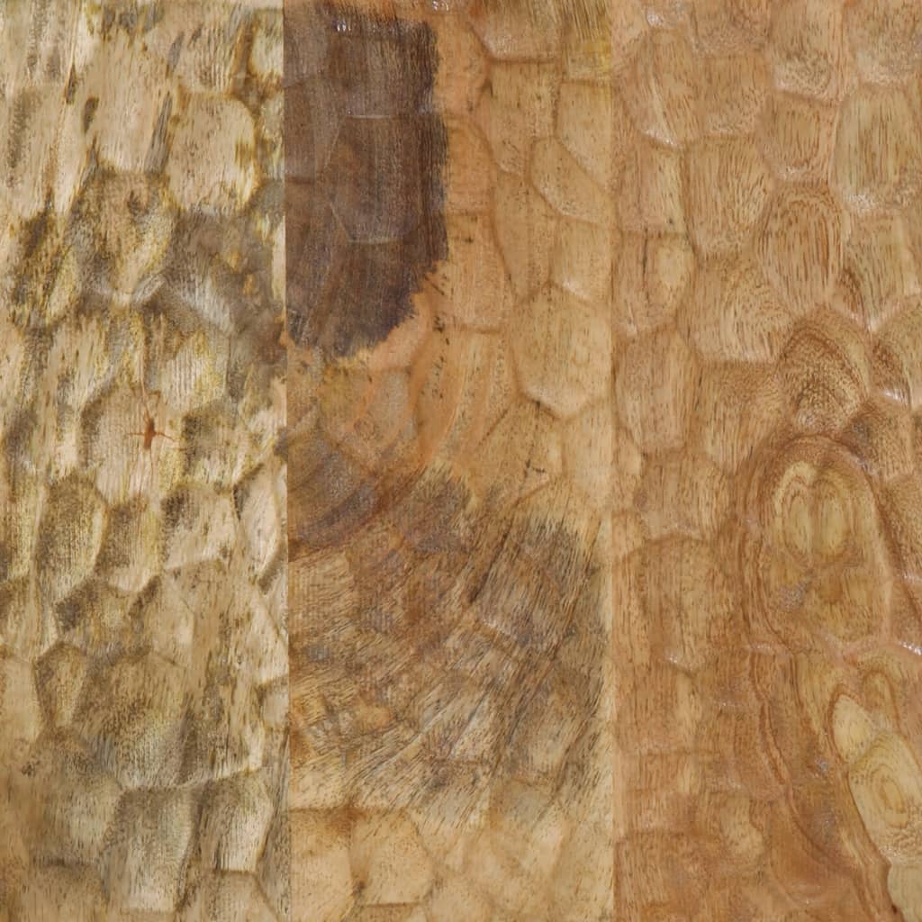 vidaXL Badkamerkast 38x33x160 cm massief mangohout zwart
