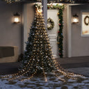 vidaXL Christmas tree lights 320 warm white LEDs 375 cm