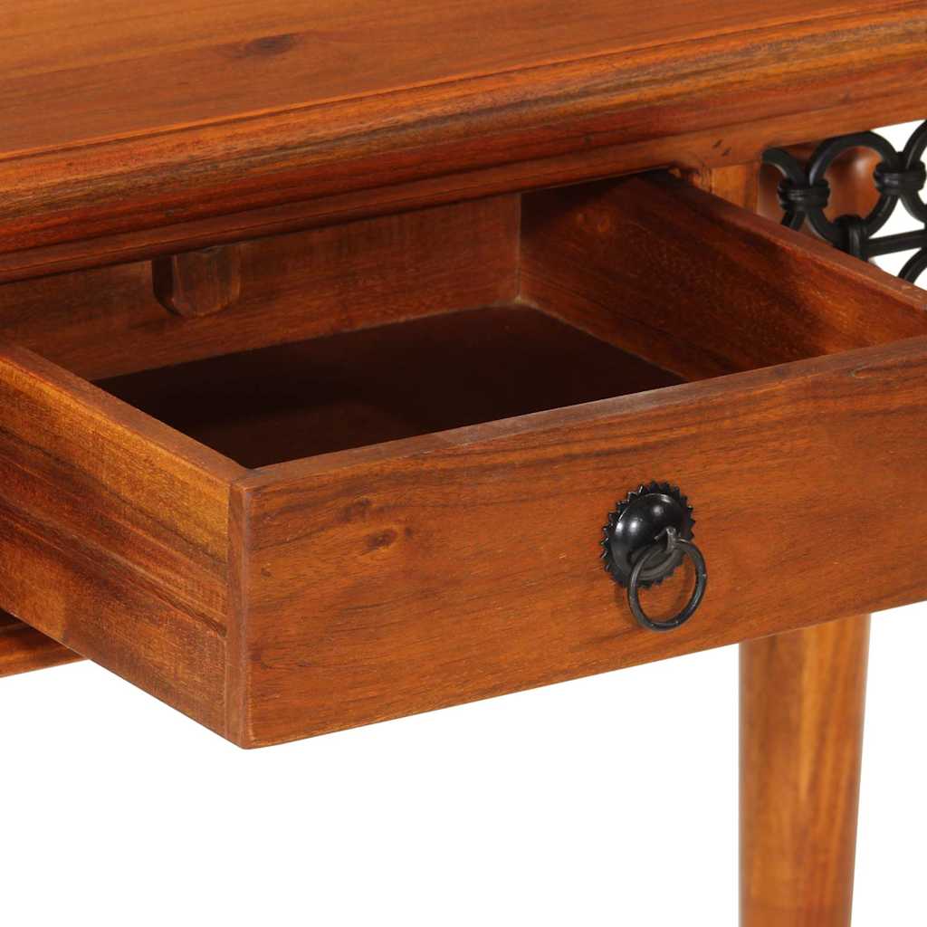 vidaXL Bureau met lade 110x50x76 cm massief acaciahout