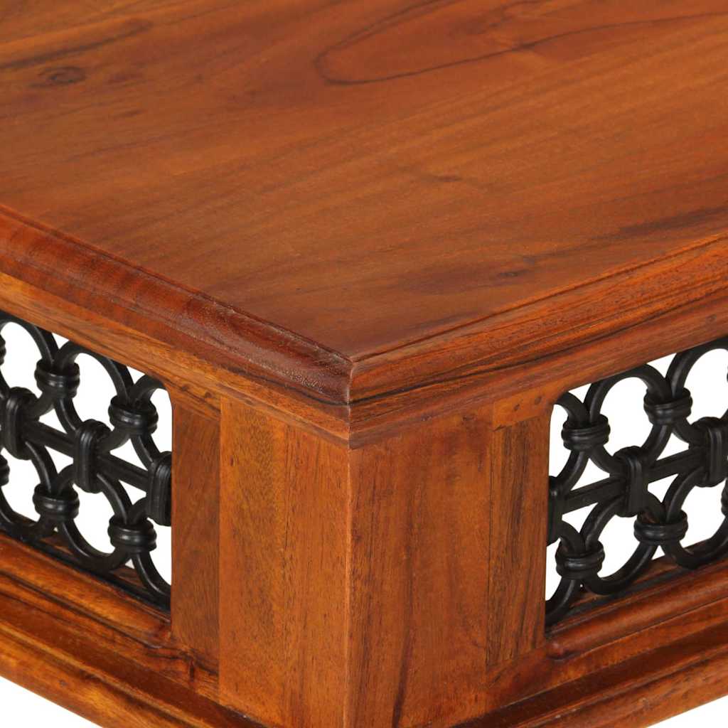 vidaXL Bureau met lade 110x50x76 cm massief acaciahout
