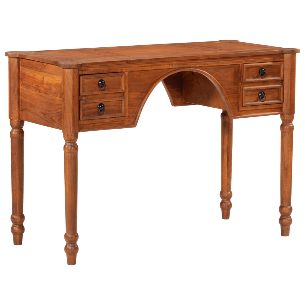 vidaXL Bureau met lades 110x50x76 cm massief acaciahout