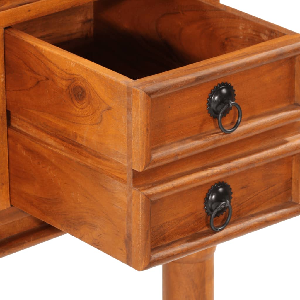 vidaXL Bureau met lades 110x50x76 cm massief acaciahout