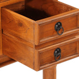 vidaXL Bureau met lades 110x50x76 cm massief acaciahout