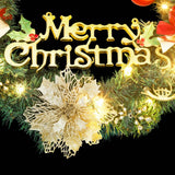 vidaXL Christmas Wreath with 15 LEDs 30 cm Green