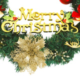vidaXL Christmas Wreath with 15 LEDs 30 cm Green