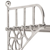 vidaXL Bagagerek met kleerhangers wandmontage aluminium