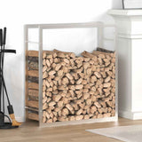vidaXL Firewood Rack 50x28x56 cm Steel Matt Black