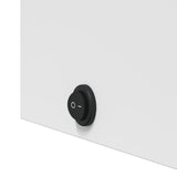 vidaXL Bathroom Cabinet with Mirror and LED 45x13x52 cm White