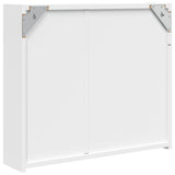 vidaXL Bathroom Cabinet with Mirror and LED 45x13x52 cm White
