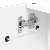 vidaXL Bathroom Cabinet with Mirror and LED 45x13x52 cm White