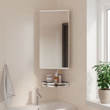 vidaXL Bathroom Cabinet with Mirror 30x24x60 cm White