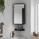 vidaXL Bathroom Cabinet with Mirror 30x24x60 cm White
