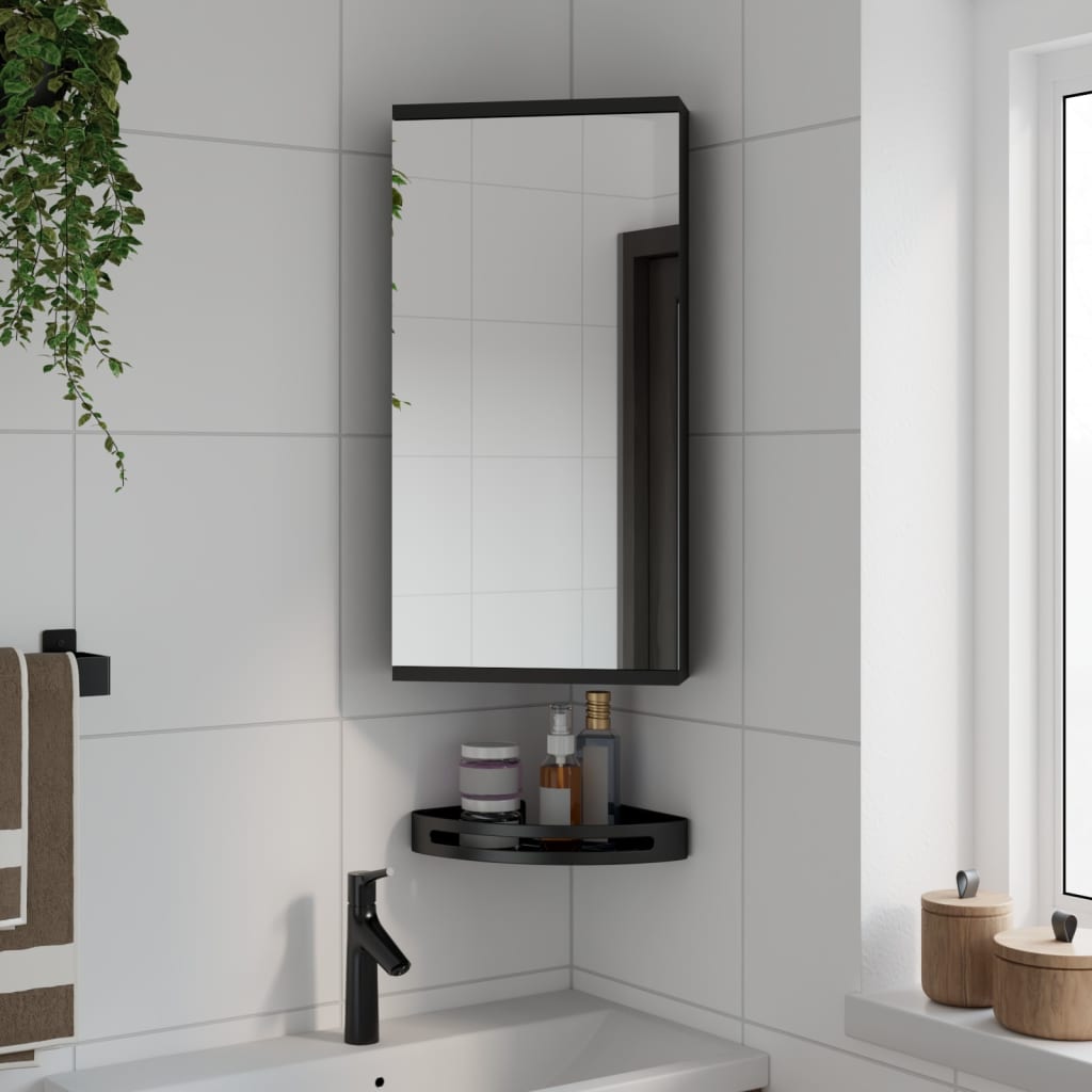 vidaXL Bathroom Cabinet with Mirror 30x24x60 cm White