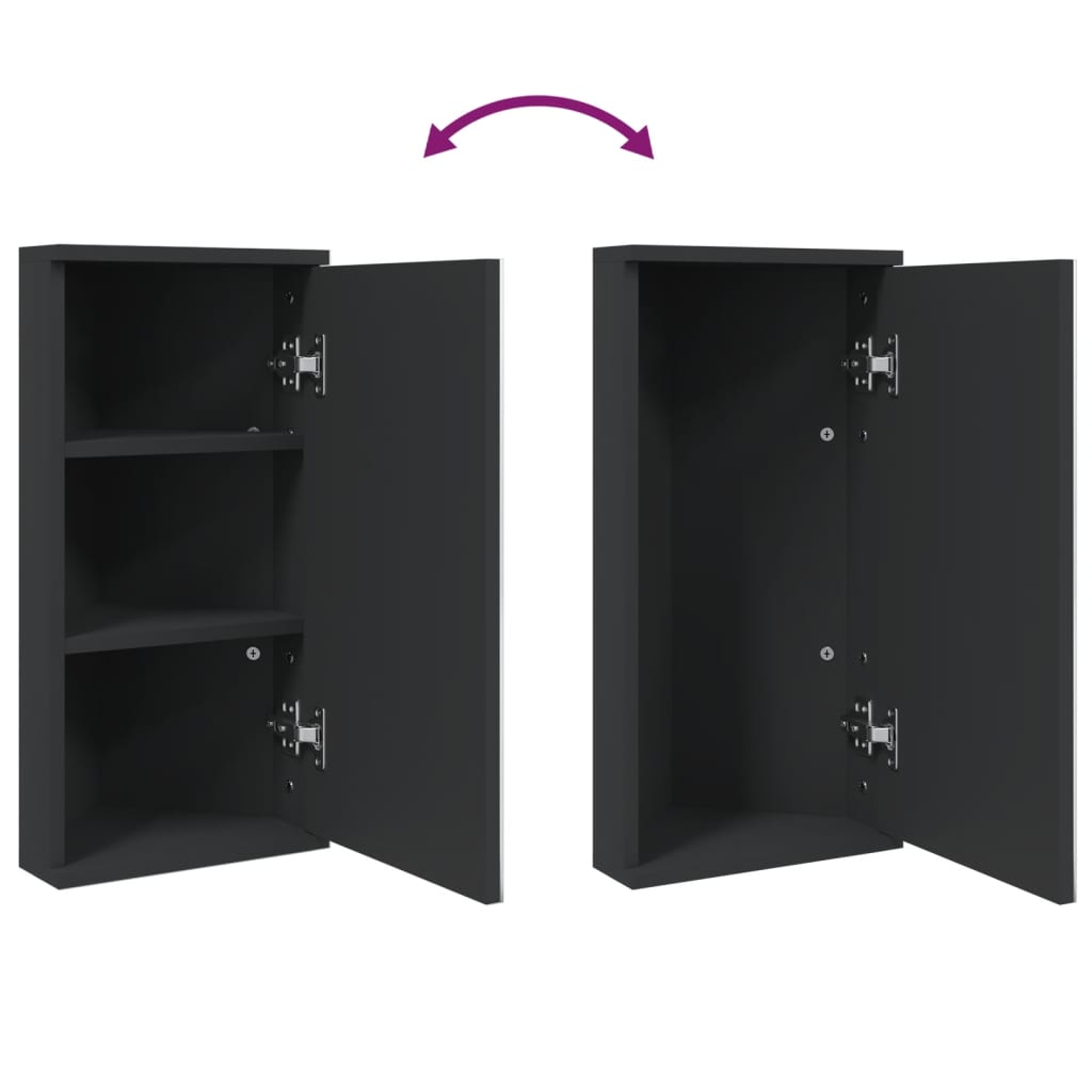 vidaXL Bathroom Cabinet with Mirror 30x24x60 cm White