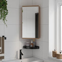 vidaXL Bathroom Cabinet with Mirror 30x24x60 cm White