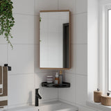 vidaXL Bathroom Cabinet with Mirror 30x24x60 cm White