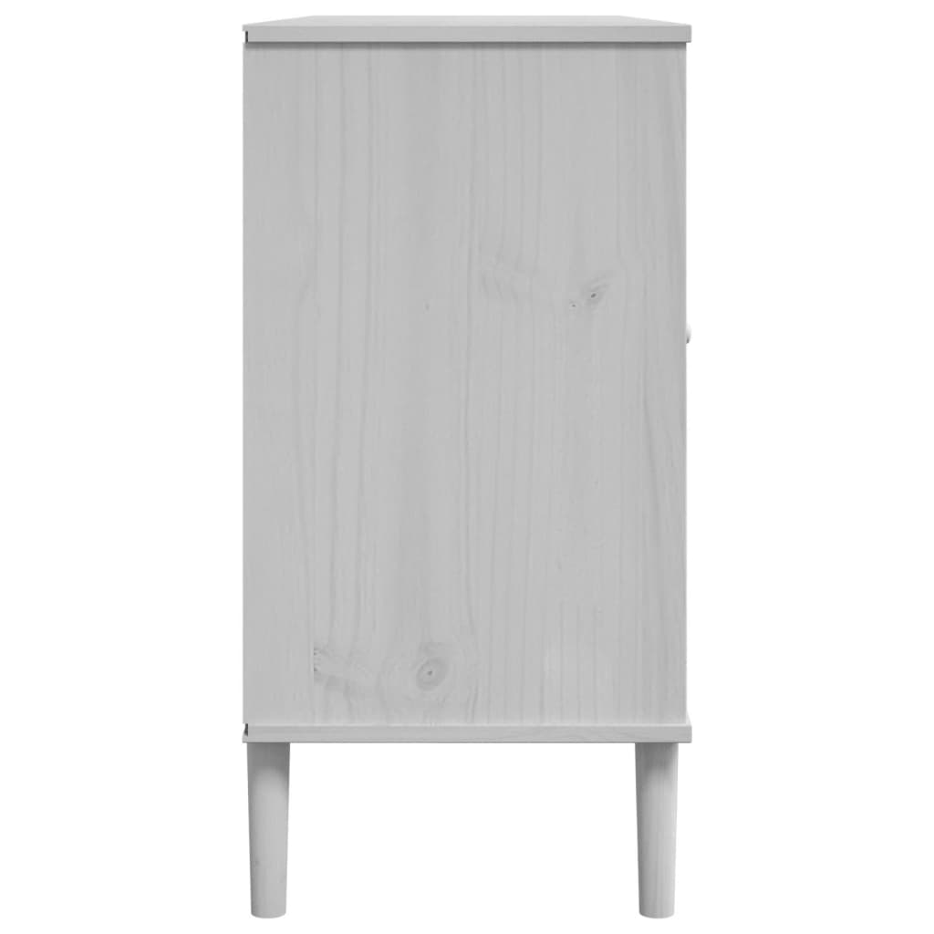 vidaXL Sideboard SENJA Rattan-Look 112x40x80 cm Pine Wood Brown