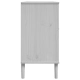 vidaXL Sideboard SENJA Rattan-Look 112x40x80 cm Pine Wood Brown