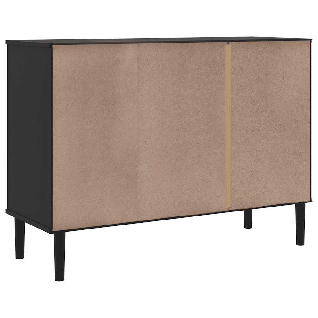 vidaXL Dressoir SENJA 112x40x80 cm rattan massief grenenhout bruin