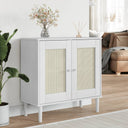 vidaXL Dressoir SENJA 80x35x80 cm rattan look massief grenenhout bruin